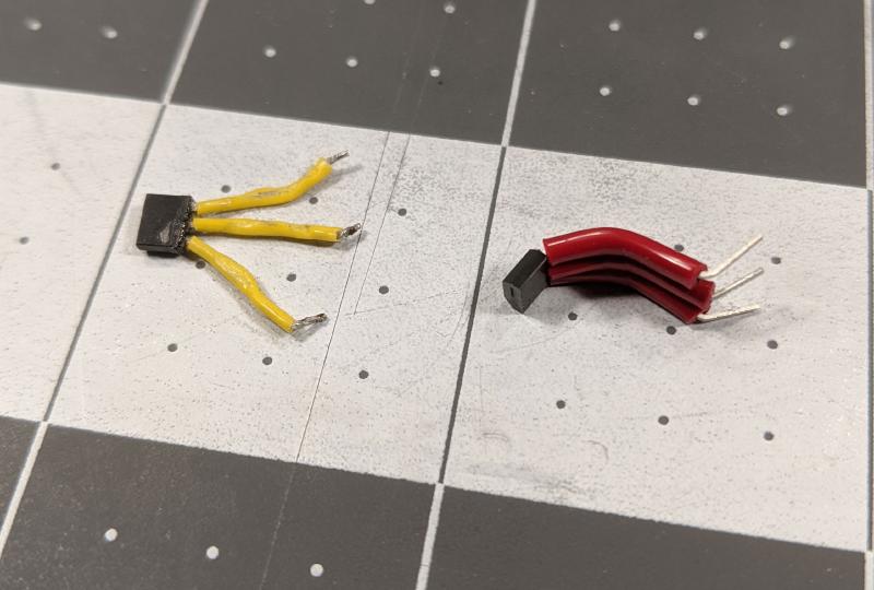 side by side comparison of the old and new sensor