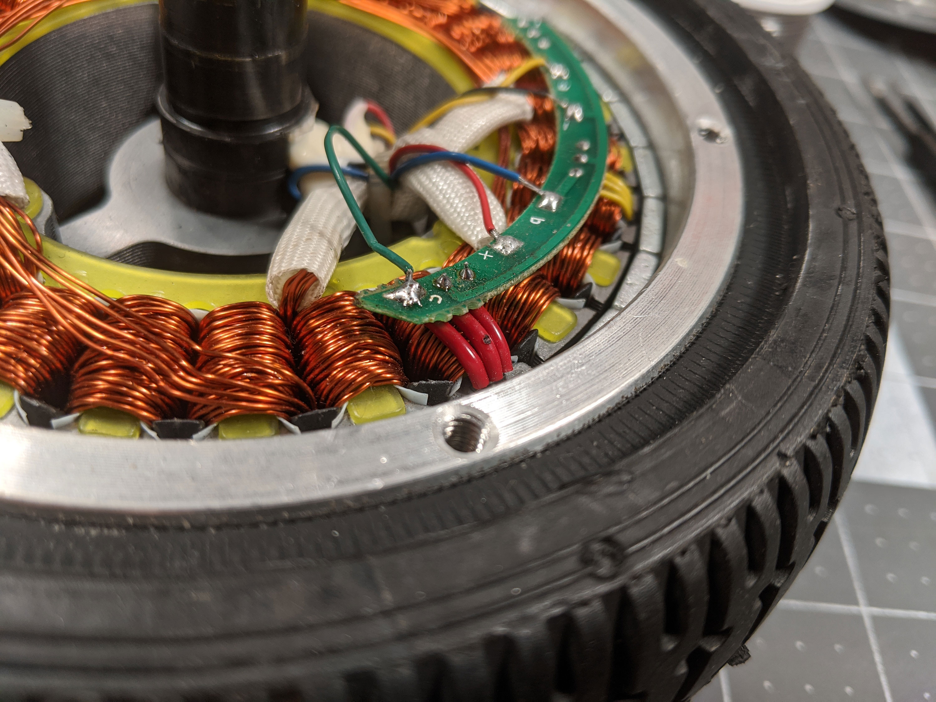 Hoverboard motor hall sensor replacement